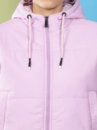 Thumbnail for Hooded Crop Padded Jacket