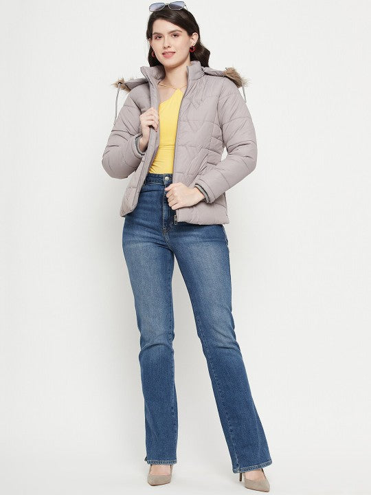 Hooded Insulator Anti Odour Faux Fur Trim Puffer Jacket