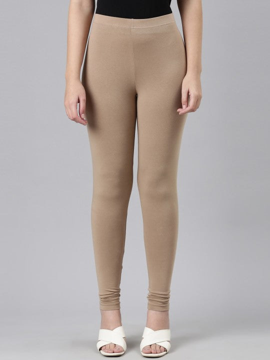 Women Black Solid Ankle Length Leggings