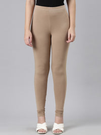 Thumbnail for Women Black Solid Ankle Length Leggings