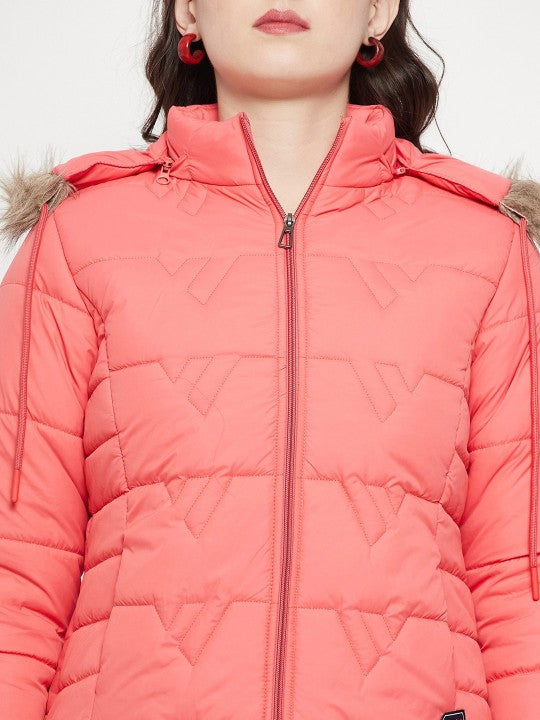 Hooded Insulator Anti Odour Faux Fur Trim Puffer Jacket