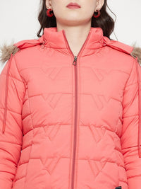 Thumbnail for Hooded Insulator Anti Odour Faux Fur Trim Puffer Jacket