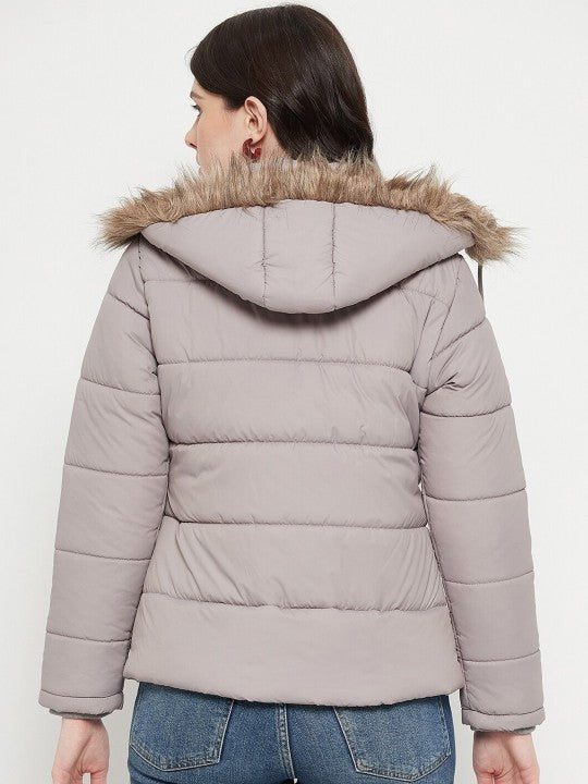 Hooded Insulator Anti Odour Faux Fur Trim Puffer Jacket