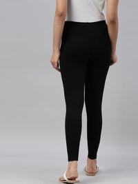 Thumbnail for women-black-solid-ankle-length-leggings