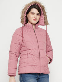 Thumbnail for Hooded Insulator Anti Odour Faux Fur Trim Puffer Jacket