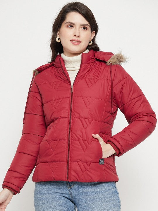 Hooded Insulator Anti Odour Faux Fur Trim Puffer Jacket