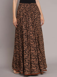 Thumbnail for abstract-printed-maxi-skirts
