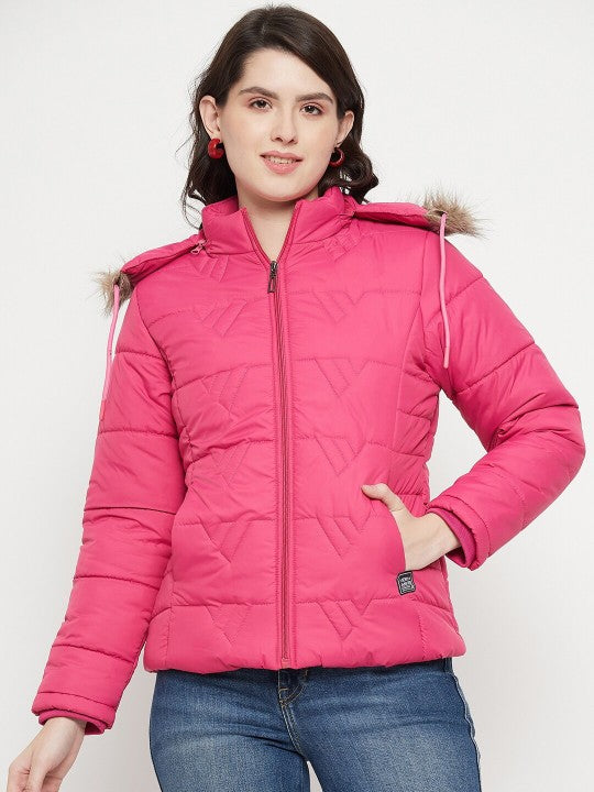 Hooded Insulator Anti Odour Faux Fur Trim Puffer Jacket