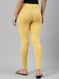 Thumbnail for Women Black Solid Ankle Length Leggings