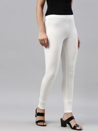 Thumbnail for Women Black Solid Ankle Length Leggings
