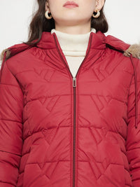 Thumbnail for Hooded Insulator Anti Odour Faux Fur Trim Puffer Jacket