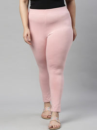 Thumbnail for Women Black Solid Ankle Length Leggings