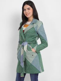 Thumbnail for geometric-printed-lapel-collar-tailored-jacket