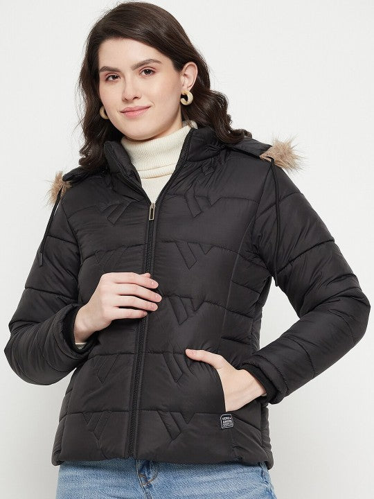 Hooded Insulator Anti Odour Faux Fur Trim Puffer Jacket