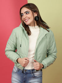 Thumbnail for hooded-crop-padded-jacket