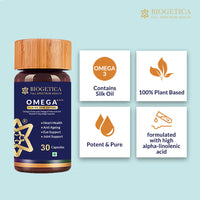Thumbnail for Biogetica Omega+++ Silk Oil Vege Softgel Capsules