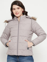 Thumbnail for Hooded Insulator Anti Odour Faux Fur Trim Puffer Jacket
