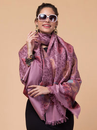 Thumbnail for Paisley Woven-Design Shawl