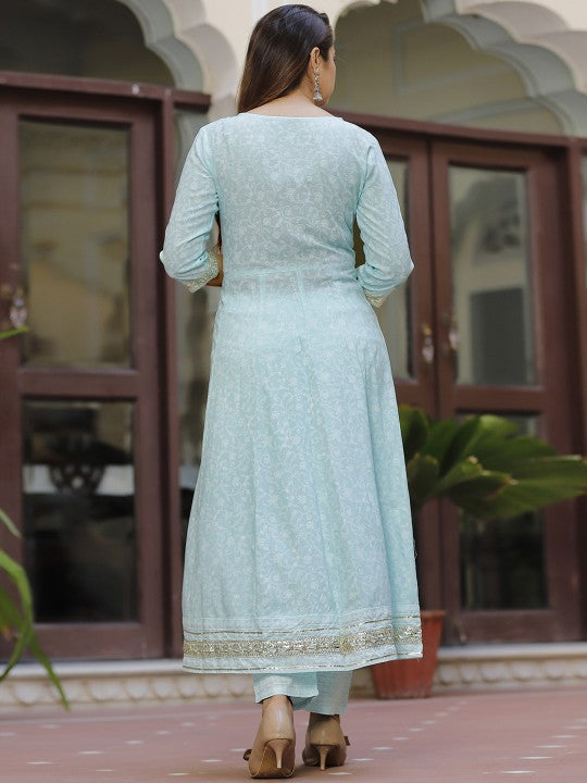 ethnic-motifs-printed-mirror-work-anarkali-kurta-with-trousers-&-dupatta