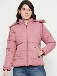 Thumbnail for hooded-insulator-anti-odour-faux-fur-trim-puffer-jacket