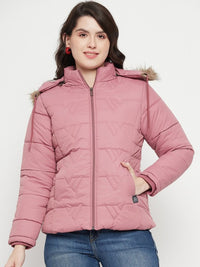 Thumbnail for Hooded Insulator Anti Odour Faux Fur Trim Puffer Jacket