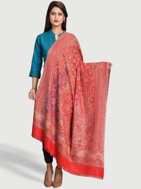 Thumbnail for Ethnic Motifs Woven Design Wool Jamawar Shawl