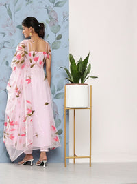 Thumbnail for Women Floral Printed Kurta with Trousers & With Dupatta