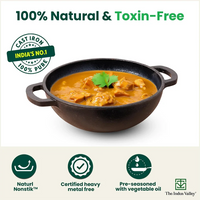 Thumbnail for The Indus Valley CASTrong Cast Iron Cookware Set: Tawa + Kadai, Kitchen Set for Home, Pre