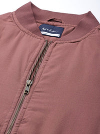 Thumbnail for women-mauve-solid-bomber-jacket