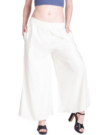 Thumbnail for women-off-white-knitted-palazzos