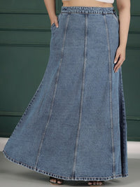 Thumbnail for women-plus-size-hipster-fit-skirt