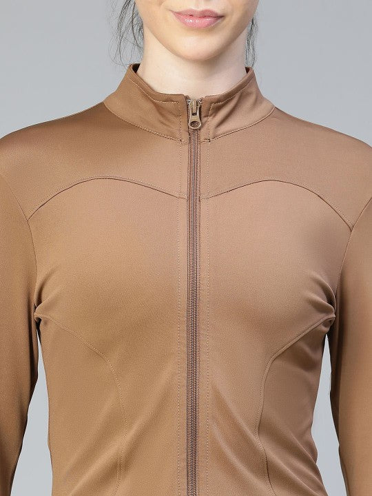 Women Lightweight Crop Training or Gym Sporty Jacket