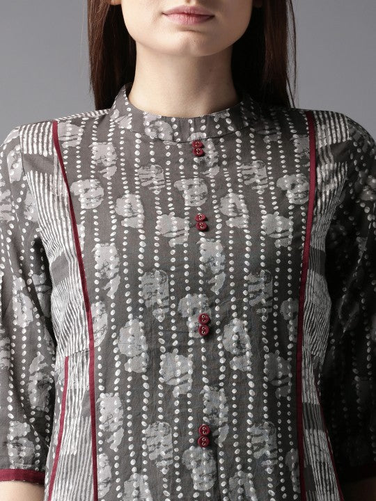 women-grey-printed-a-line-kurta