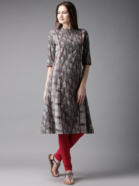 women-grey-printed-a-line-kurta