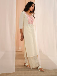 Thumbnail for floral-hem-design-cotton-wide-leg-ethnic-palazzo