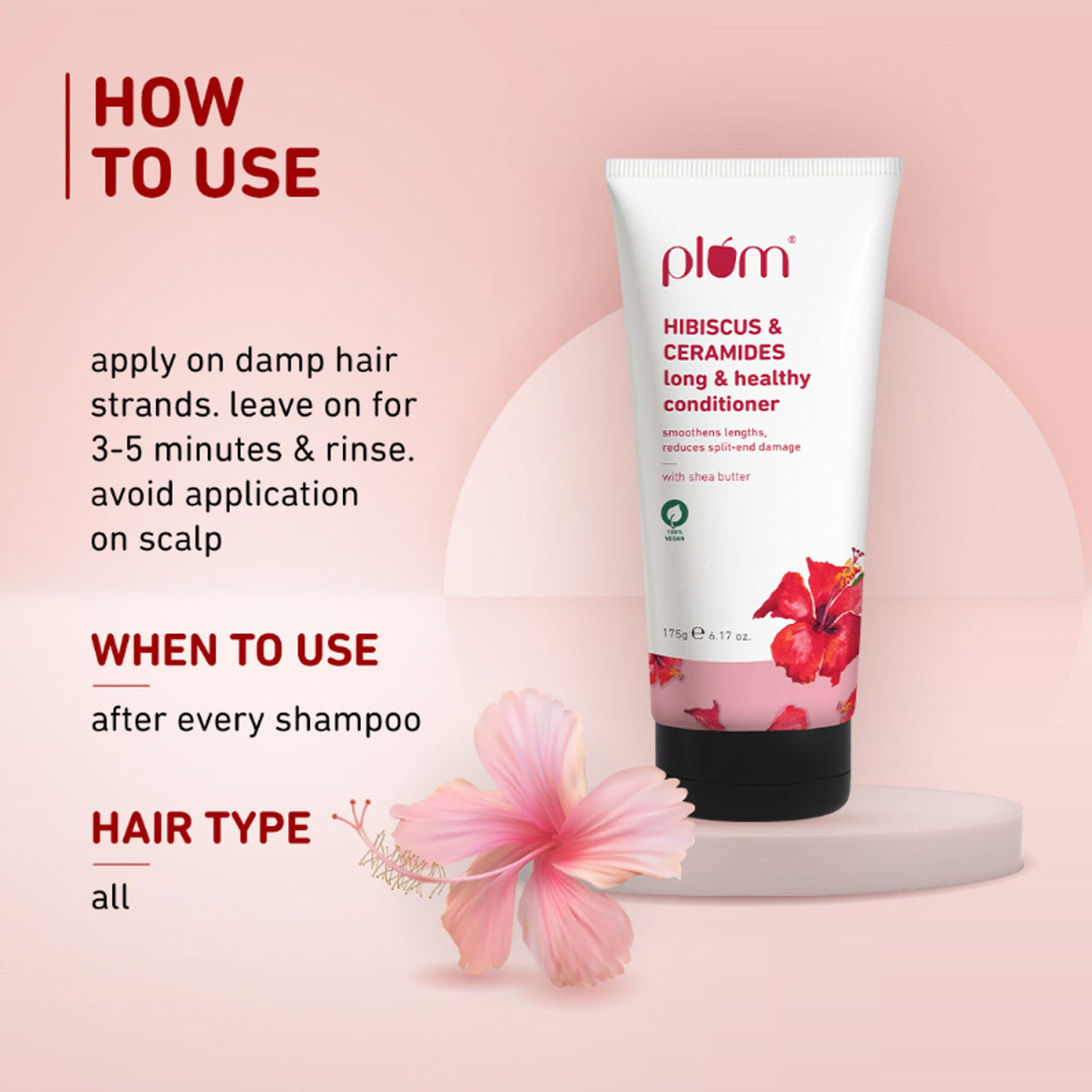 Plum Hibiscus & Ceramides Conditioner For Healthy