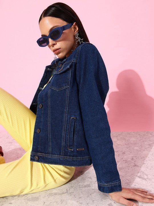 women-blue-solid-denim-jacket