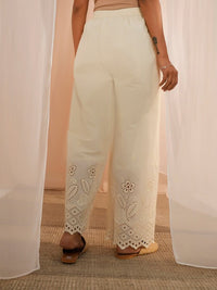 Thumbnail for floral-hem-design-cotton-wide-leg-ethnic-palazzo
