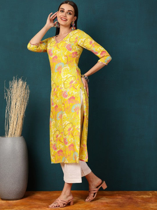 floral-printed-v-neck-thread-work-straight-kurta