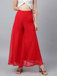 Thumbnail for Flared Georgette Ethnic Palazzos