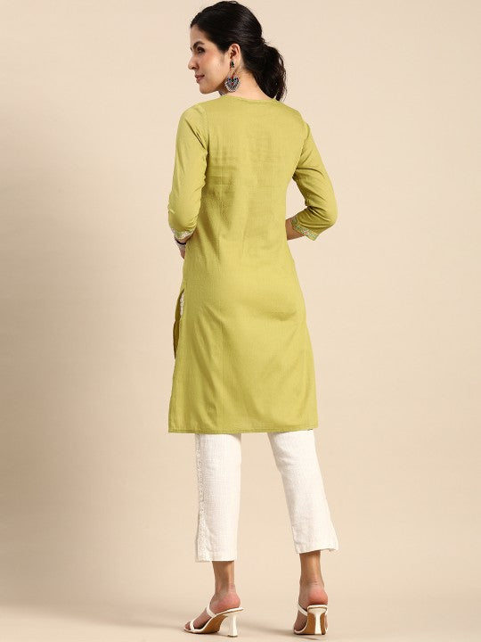 women-geometric-embroidered-thread-work-kurta