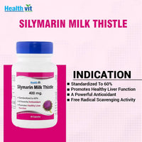 Thumbnail for Healthvit Silymarin Milk Thistle Capsules