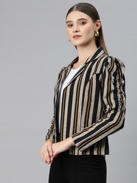 Thumbnail for striped-open-front-jacket-with-embroidered-detail