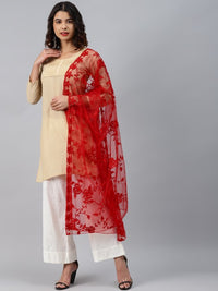 Thumbnail for Pink Embroidered Dupatta