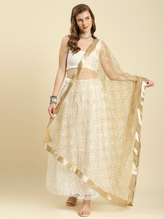 women-gold-embroidered-net-dupatta