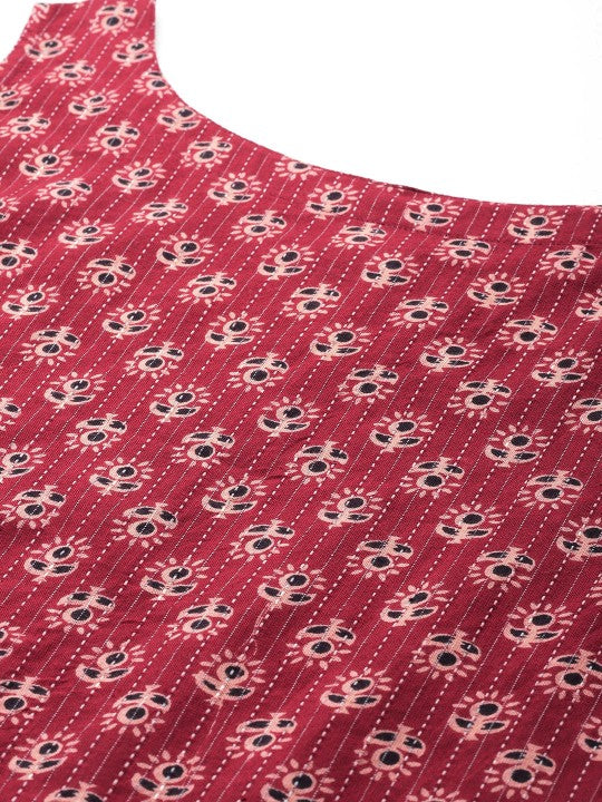 women-ethnic-motifs-printed-kantha-work-dobby-kurta