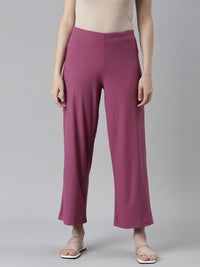 Thumbnail for Women Black Knitted Palazzos