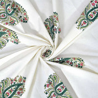 Thumbnail for Paisley Hand Block Printed Double 90x108 Inches Bedspread with 2 Pillow Covers