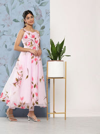 Thumbnail for Women Floral Printed Kurta with Trousers & With Dupatta