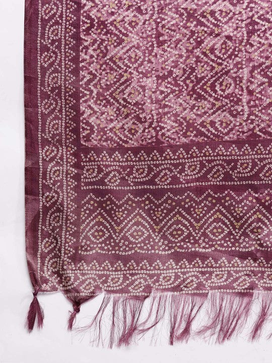 Regular Kurta With Trousers & Dupatta